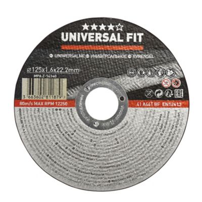 Disque de coupe métal Universel 125x1,6x22,2 mm