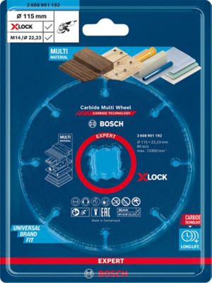 Disque à Meuler Bosch X-LOCK 115 Mm - Ref 2608621764 - Pour Meuleuse Rapide Et Sécu