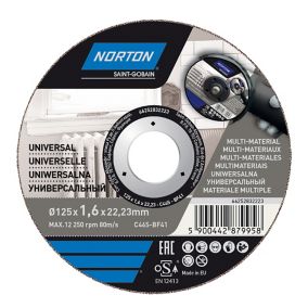 Disque de coupe multi Norton 125x1,6x22,2 mm