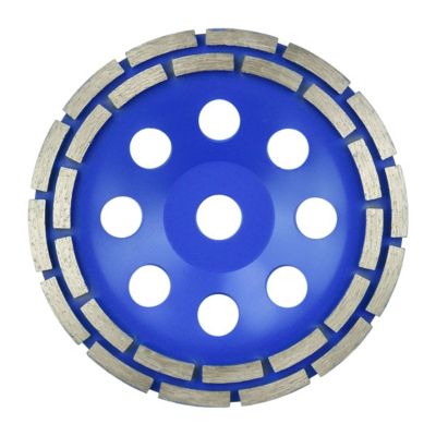 Disque de ponçage diamanté à double segment pour béton diam180