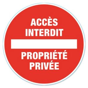 Disque de signalisation "Propriété privée" Ø28