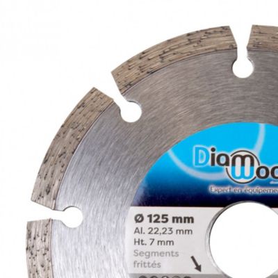 Disque Diamanté 125 Mm – Segment 7 Mm – Pour Béton, Granit Et Matériaux Durs – Marque SCID