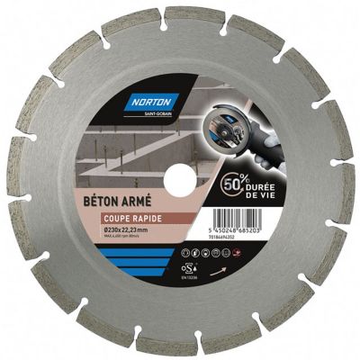 Disque Diamant Beton Arme Norton O230 Mm Castorama