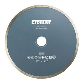 Disque diamant continu carrelage Erbauer 180x22,2 mm