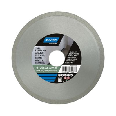 Disque diamant continu carrelage Norton 125x22,2 mm