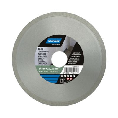 Disque diamant continu carrelage Norton 180x22,2 mm