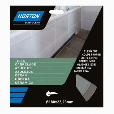 Disque diamant continu carrelage Norton 180x22,2 mm