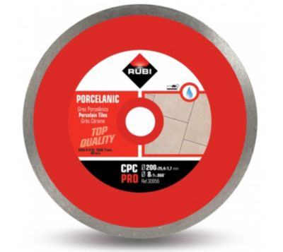 Disque diamant CPC Pro 200 mm grès cérame 30956 RUBI