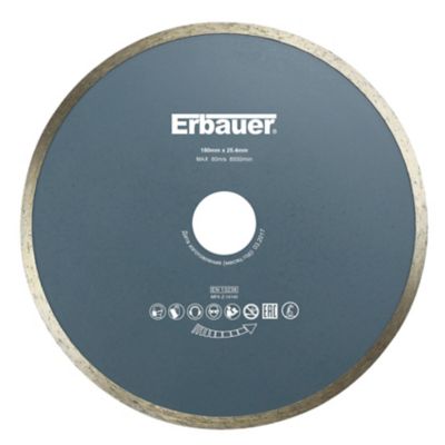 Disque diamant Erbauer 180x25,4 mm Acier