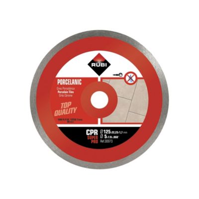 Disque diamant grès porcelaine continu RUBI CPR 125 SUPERPRO