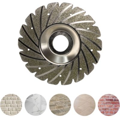Disque Diamant Meuleuse 115 Mm FISHTEC Segments Courts Hélicoïdaux Coupe Nette
