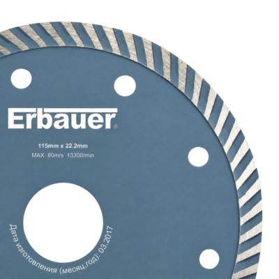 Disque Diamant Turbo Wolfcraft 115 Mm X 22,2 Mm - Pour Meuleuse D'Angle - Coupe Céramique, Granit, Carrelage