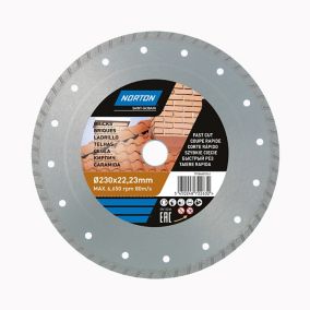 Disque diamant turbo multi Norton 230x22,2 mm