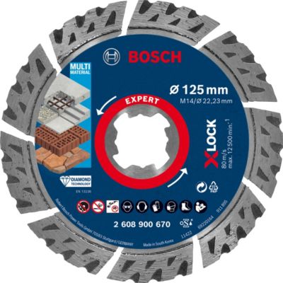 Disque diamant XLOCK Bosch multi-matériaux expert 125x22/23mm