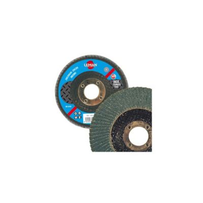 Disque à lamelles zirconium bombé pour inox, 115 mm, grain 100 | Castorama
