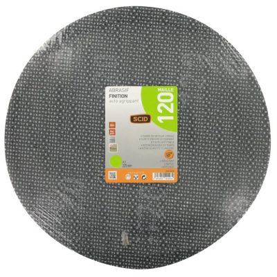 Disque maille - SCID - diamètre 225 mm - auto-agrippant - Grain 120 - Vendu par 3