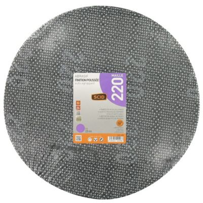 Disque maille - SCID - diamètre 225 mm - auto-agrippant - Grain 220 - Vendu par 3