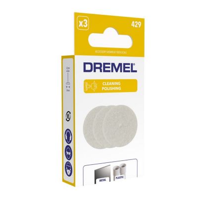 Disque polisseur vendu par 3 Dremel 26 mm