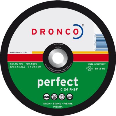 Disque à tronçonner C 24 R 230 x 3x 22,23mm - DRONCO - 1237015100