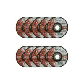 Disque à tronçonner spécial acier - Lot de 10 115 mm Noir OSE