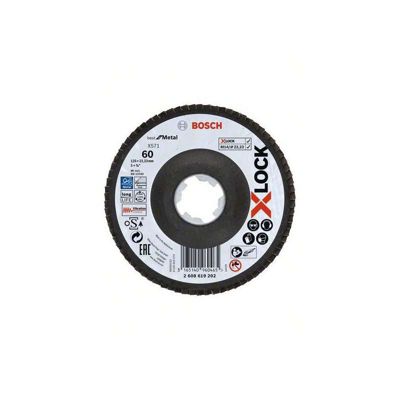 Disque X-LOCK à lamelles déporté Best for Metal 125 mm grain 60 - 2608619202