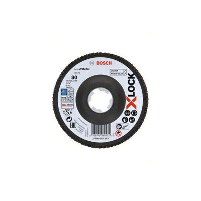 Disque X-LOCK à lamelles déporté Best for Metal 125 mm grain 60 - 2608619202