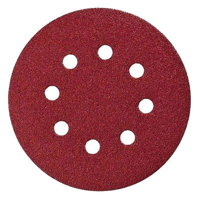 Disques abrasifs 125 mm Red Velcro Grain 120 bois/métal (10 pcs)   MAKITA P43577