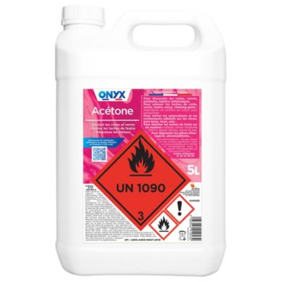 Dissolvant Acétone Onyx en bidon de 5 litres