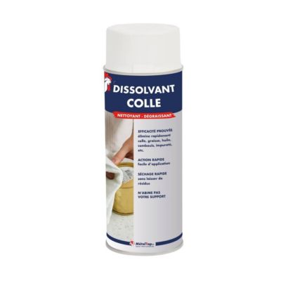 Dissolvant Colle - Bombe 400 ml - Métaltop