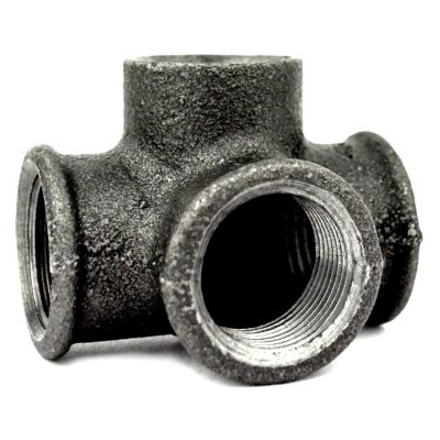 Distributeur 3 voies F/F fonte noire 26x34mm (1'')