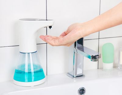 Distributeur automatique de savon 400 ml avec capteur infrarouge