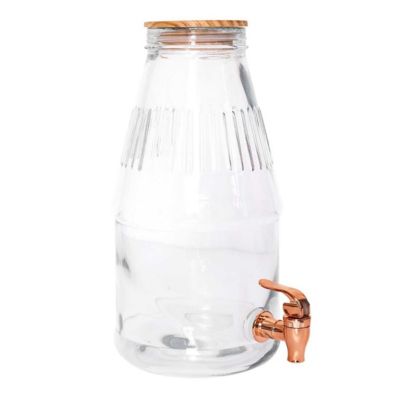 Distributeur Boisson avec Robinet 3,8 L - Fontaine à Eau et Cocktail - Bol à Punch - Fontaine pour Limonades - MIGOV
