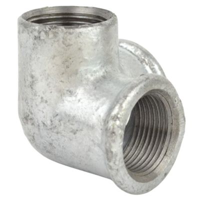 Distributeur coudé 3 voies F/F fonte galvanisée 15x21mm (1/2'')