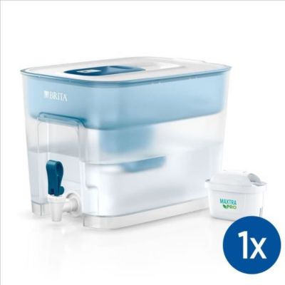 Distributeur d'eau BRITA - Flow - Capacité 8,2L dont 5,2L d'eau filtrée - 1 Cartouche Maxtra Pro All-In-1 incluse