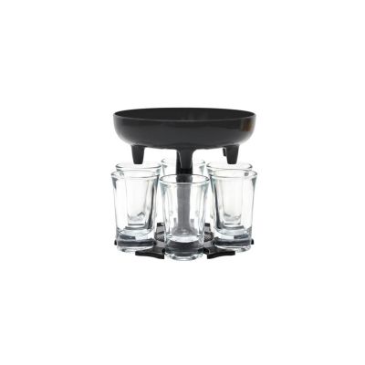 Distributeur De 6 Verres "shooter" 13cm Noir