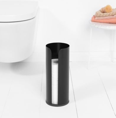 Distributeur de papier hygiénique WC Renew Brabantia noir mat
