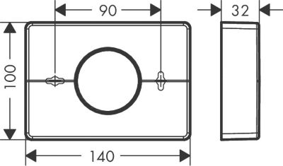 Distributeur de sachets hygiéniques blanc mat Hansgrohe