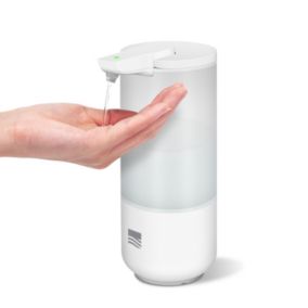 Distributeur de savon automatique avec capteur BERNSTEIN SP1, couleur en option Blanc