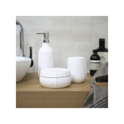 Distributeur de savon Céramique SENSE Blanc shinny Elements by Spirella