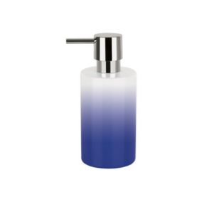 Distributeur de savon Céramique TUBE GRADIENT Bleu Spirella