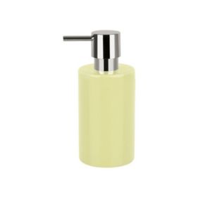 Distributeur de savon Céramique TUBE Jaune clair Spirella