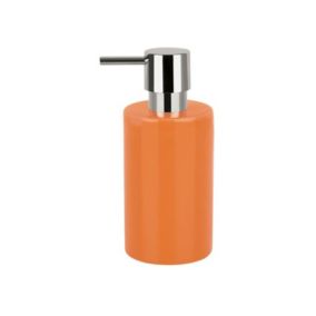 Distributeur de savon Céramique TUBE Orange Spirella