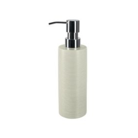 Distributeur de savon Céramique TUBE RIBBED Beige Spirella