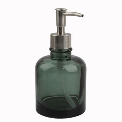 Distributeur de savon Cokun Tanera en verre coloris vert contenance 435 ml Ø8 x H.17 cm