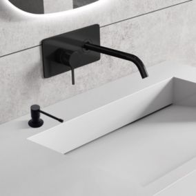Distributeur de savon encastrable salle de bains D350 Noir mat
