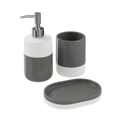 Distributeur de savon Koros blanc et anthracite GoodHome