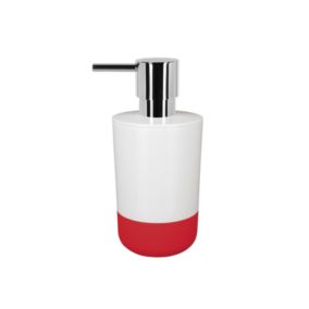 Distributeur de savon MOJI Rouge et Blanc Spirella