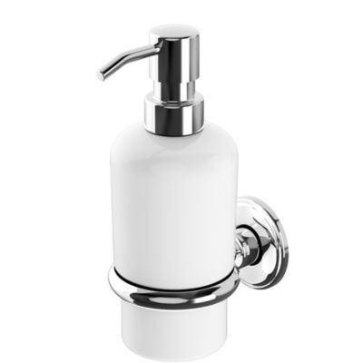 Distributeur de savon mural acier inoxydable chromé Endell GoodHome