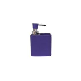 Distributeur de savon  Porte éponge céramique MALAGA Violet MSV