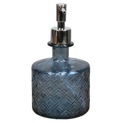 Distributeur de Savon Verre Recyclé Indigo 17,5 cm BRAID